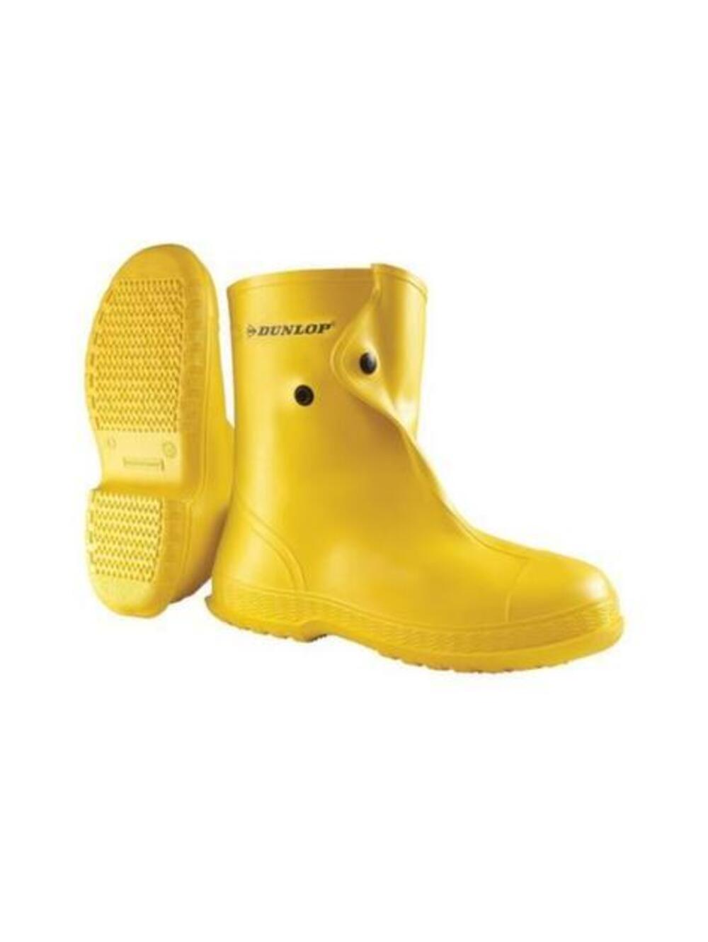 Dunlop 88020Md33 Overboots Mens M Yellow Pvc Overshoe
